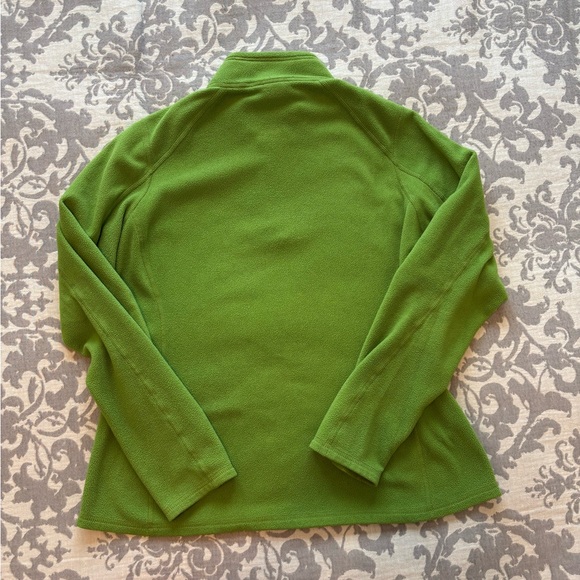The North Face Women's Vibrant Green 1/4 Zip Fleece Jacket - Picture 4 of 4
